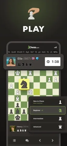 国际象棋-玩与学在线的 Apple App Store 官方截图 2
