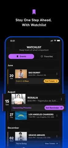 Ticketmaster-Buy, Sell Tickets Apple App Store 官方截图 2