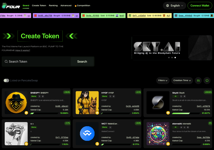 Four.meme 全面解析：BNB 链上 Memecoin 启动平台功能与优势