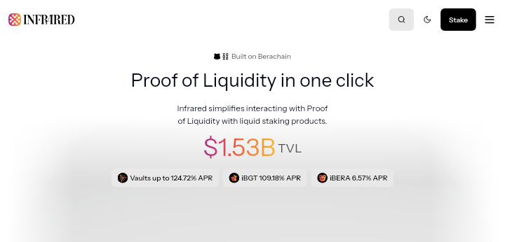 Infrared Finance：探索Berachain流动性证明的最佳门户