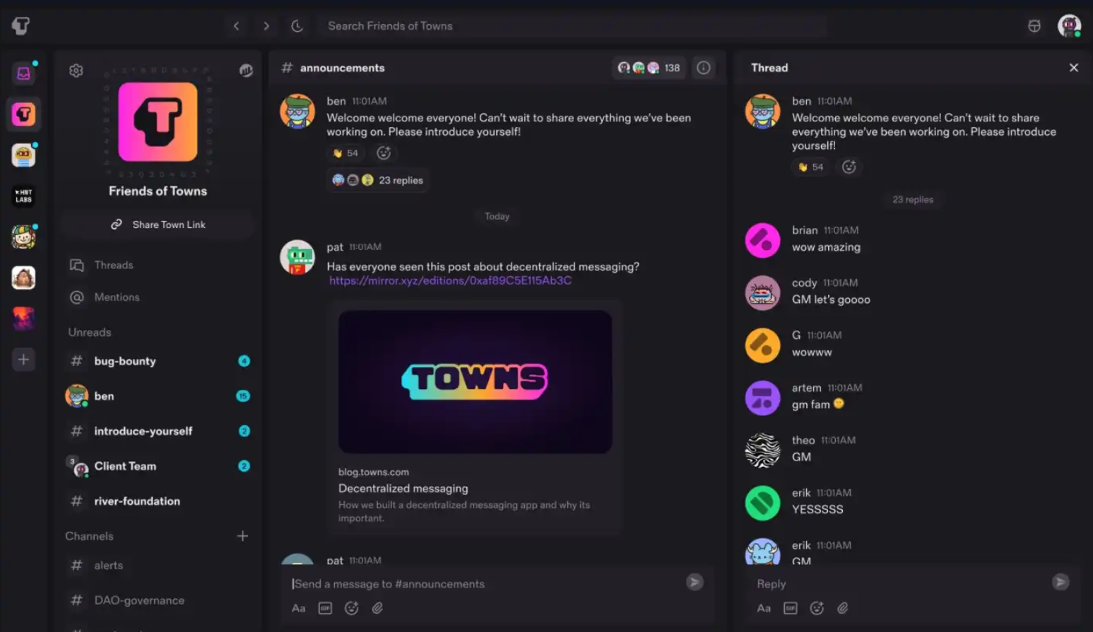 a16z领投Coinbase跟投：Towns重构Web3社交经济模型的创新路径