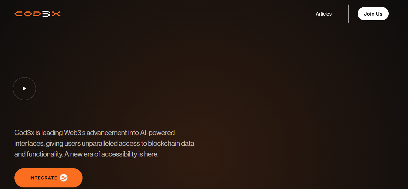 Cod3x：AI驱动的DeFi金融代理 引领未来金融创新