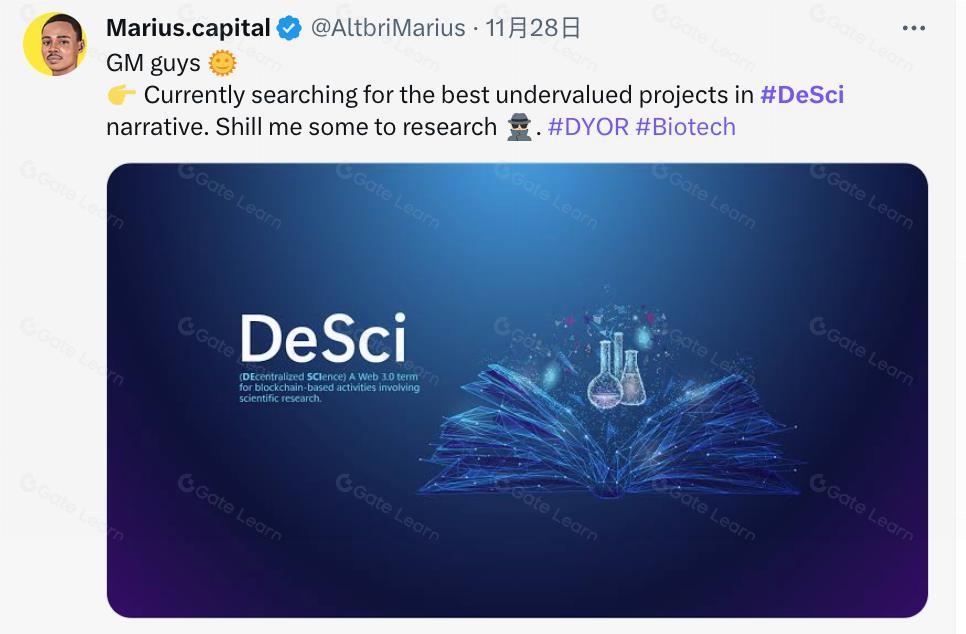 Coinbase创始人入局DeSci领域 这些潜力项目值得重点关注