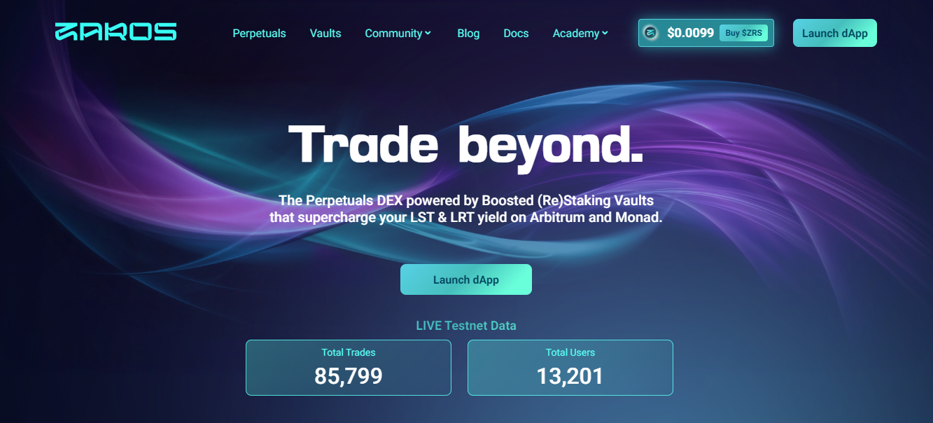 革新永续期货交易：Zaros Finance如何引领DeFi创新