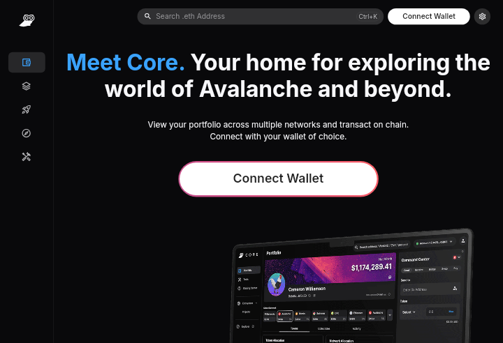 AVAX区块链上的Core Wallet去中心化钱包使用指南