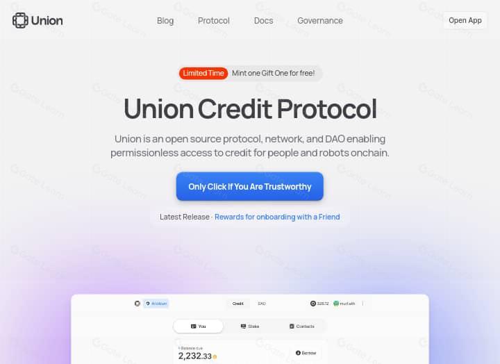 Union Finance：成员拥有的链上信用协议全面解析