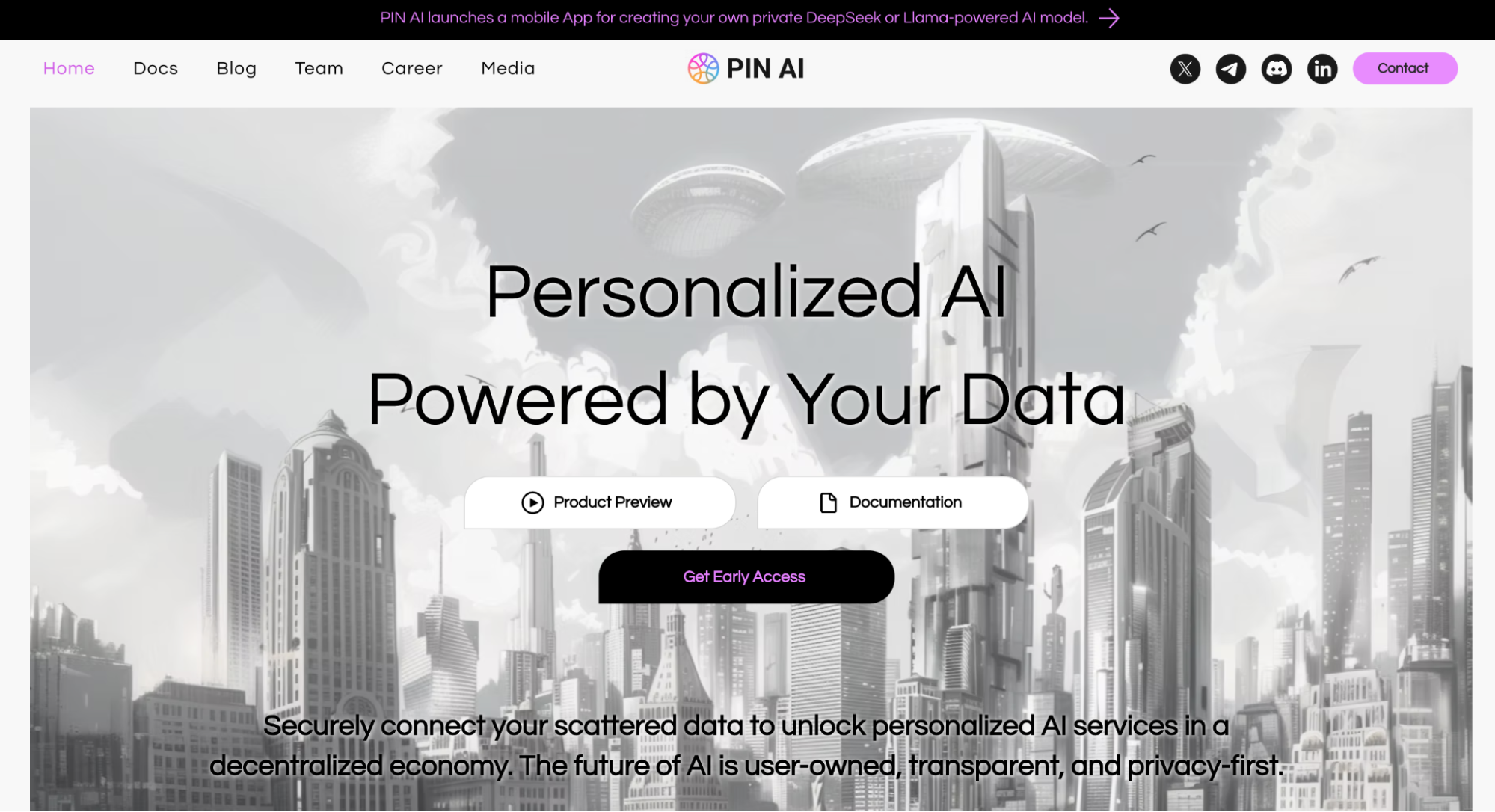 PIN AI 如何通过区块链技术重塑数据隐私与个性化AI的未来