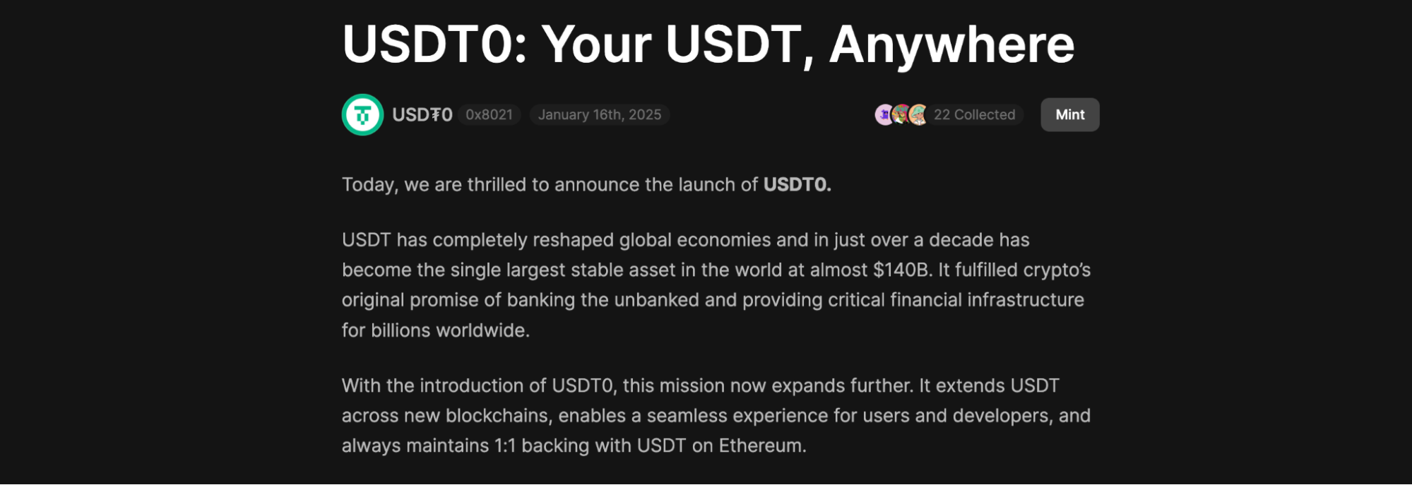 什么是USDT0 了解USDT0的含义与特点
